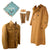 Original U.S. WWI Advanced Sector Patched Greatcoat & Uniform Group with Camp Sherman Pillowcase & Leggings - 18 Months Overseas Original Items