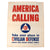 Original U.S. WWII Civil Defense “AMERICA CALLING” Poster - Dated 1941 - 22 x 28”