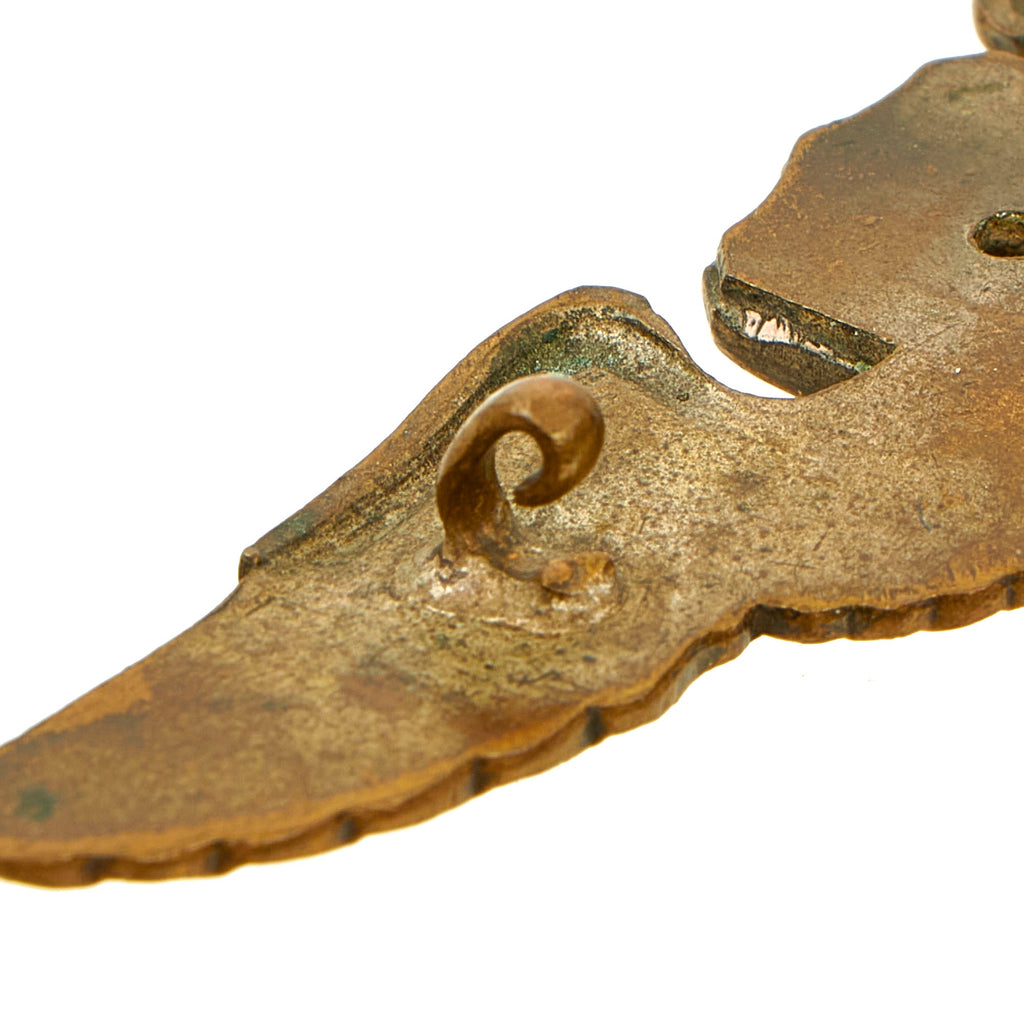 Original U.S. WWII British Made Unmarked Brass Glider Pilot Wings