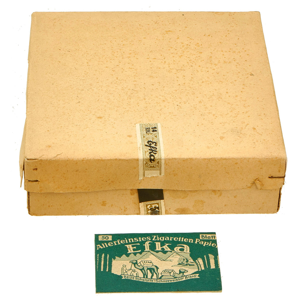 box of cigarette papers Original German WWII Military Issue EFKA Cigarette Rolling Papers box of cigarette papers Original German WWII Military Issue EFKA Cigarette Rolling Papers