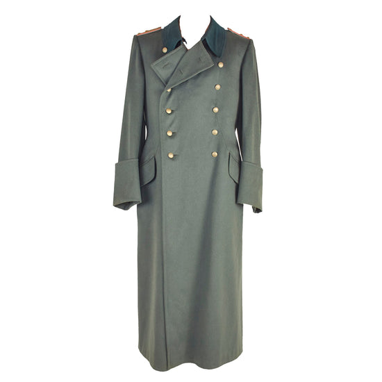 Original German WWII Named Heer Panzer Reserve Hauptmann Officer's Wool Greatcoat by Ludwig Kielleuthner of Munich - dated 1936 Original Items
