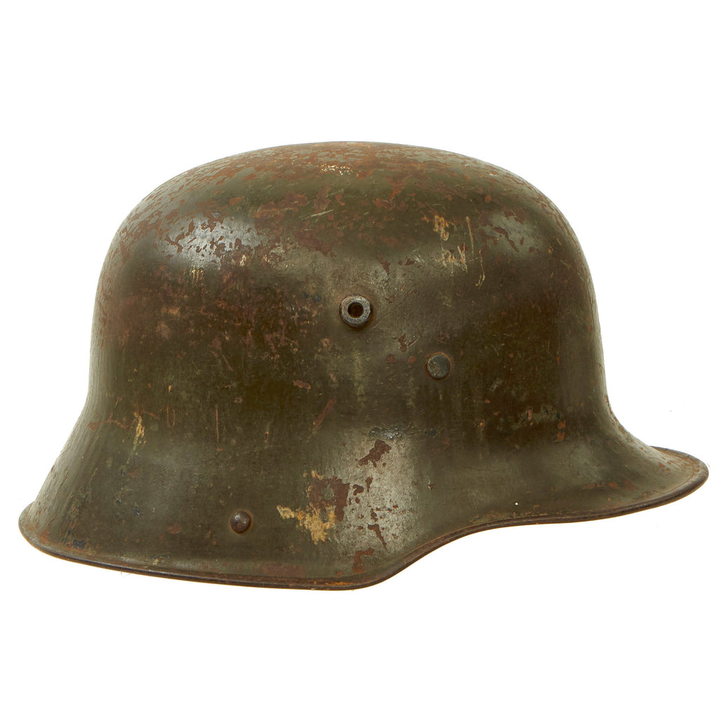 Original Imperial German WWI Rare Large Size M16 Stahlhelm Helmet Shell - Marked TJ68 Original Items