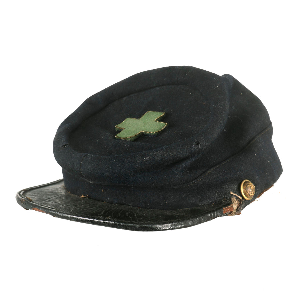 Original U.S. Civil War Union VI Corps, 3rd Division Veteran Grand Army of the Republic GAR Chasseur Pattern Kepi - Wartime Insignia Original Items