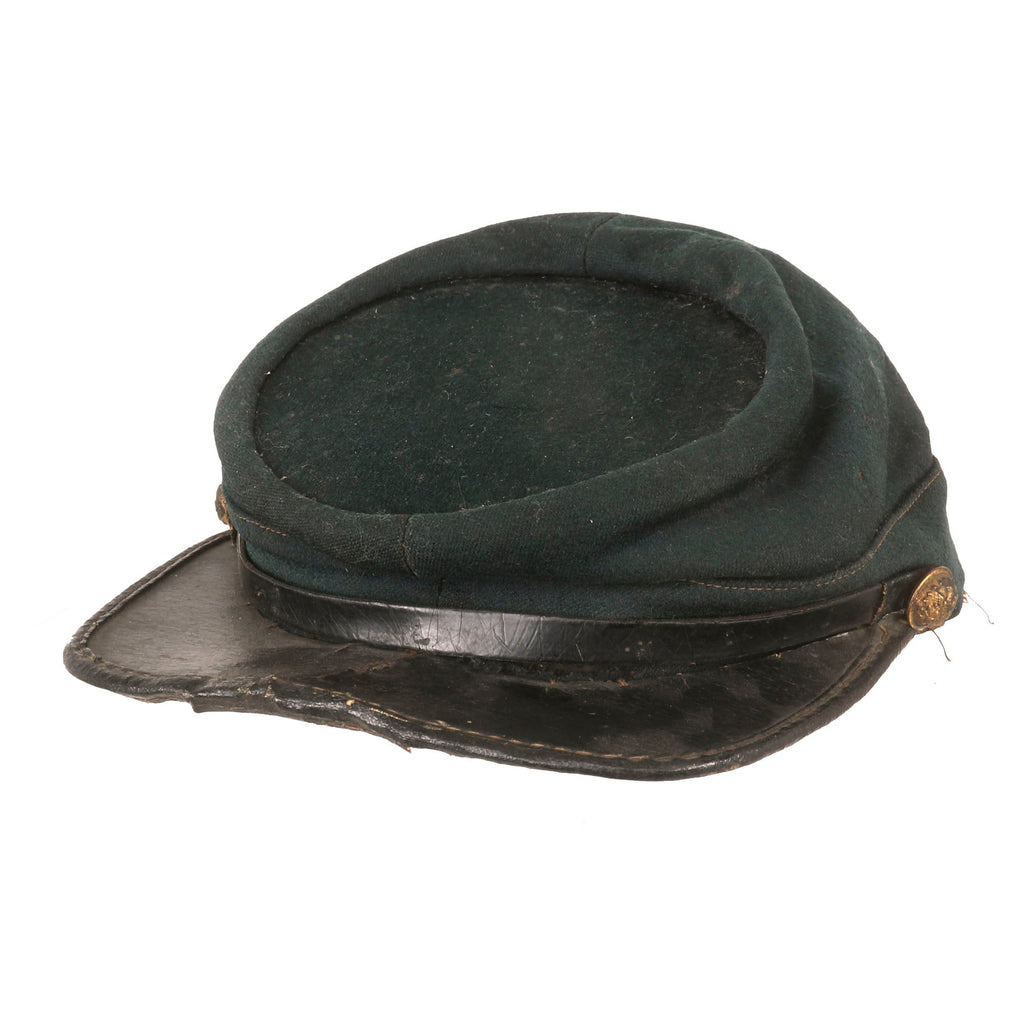 Original U.S. Indian Wars Model 1872 Federal Issue Chasseur Style Pattern Kepi with Name on Sweatband Original Items