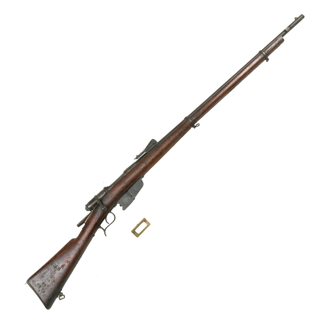 Original Italian WWI Vetterli M1870/87/15 Infantry Rifle Serial OQ 2459 made in Brescia Converted to 6.5mm with Stripper Clip - Dated 1885 Original Items