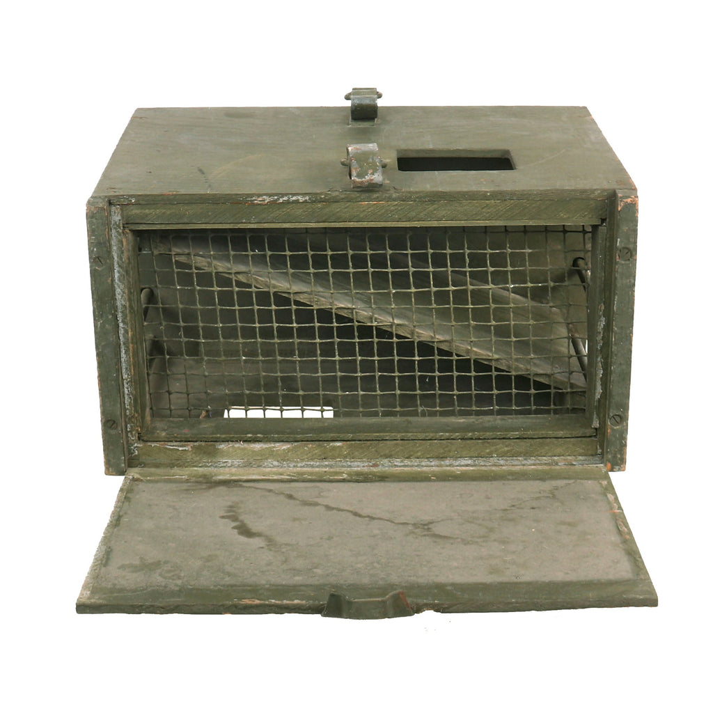 Original U.S. WWII Army Messenger Pigeon PG-102/CB Wooden Carrier Box Original Items