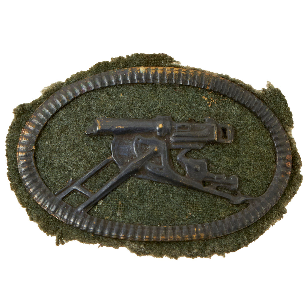 Original Imperial German WWI Vaulted Machine Gun Sharpshooter Badge - Uniform Removed with Cardboard Backing Original Items