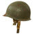 Original U.S. WWII M1-C Paratrooper Front Seam Swivel Bale Helmet with Factory-Made Jump Liner by Westinghouse - Correct WWII Configuration Original Items
