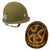 Original U.S. Korean War 1945 3rd Infantry Division Officer’s M1 McCord Front Seam Swivel Bale Helmet with Firestone Liner - Lieutenant Original Items