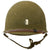 Original U.S. Korean War 1945 3rd Infantry Division Officer’s M1 McCord Front Seam Swivel Bale Helmet with Firestone Liner - Lieutenant Original Items
