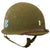 Original U.S. Korean War 1945 3rd Infantry Division Officer’s M1 McCord Front Seam Swivel Bale Helmet with Firestone Liner - Lieutenant Original Items