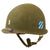 Original U.S. Korean War 1945 3rd Infantry Division Officer’s M1 McCord Front Seam Swivel Bale Helmet with Firestone Liner - Lieutenant Original Items