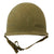 Original U.S. Korean War 1945 3rd Infantry Division Officer’s M1 McCord Front Seam Swivel Bale Helmet with Firestone Liner - Lieutenant Original Items