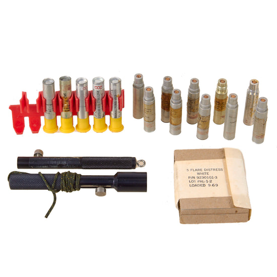 Original U.S. Vietnam War Penflare Set with Two Launchers & Loose Flares