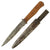 Original German WWII Wood Handle Nahkampfmesser Trench Fighting Knife with Steel Boot Scabbard Original Items