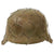 Original German WWII Refurbished M42 Army Heer Helmet with Chicken Wire and Aged Replica Liner - stamped CKL64 Original Items