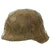 Original German WWII Refurbished M42 Army Heer Helmet with Chicken Wire and Aged Replica Liner - stamped CKL64 Original Items