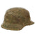 Original German WWII Refurbished M42 Army Heer Helmet with Chicken Wire and Aged Replica Liner - stamped CKL64 Original Items