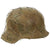 Original German WWII Refurbished M42 Army Heer Helmet with Chicken Wire and Aged Replica Liner - stamped CKL64 Original Items