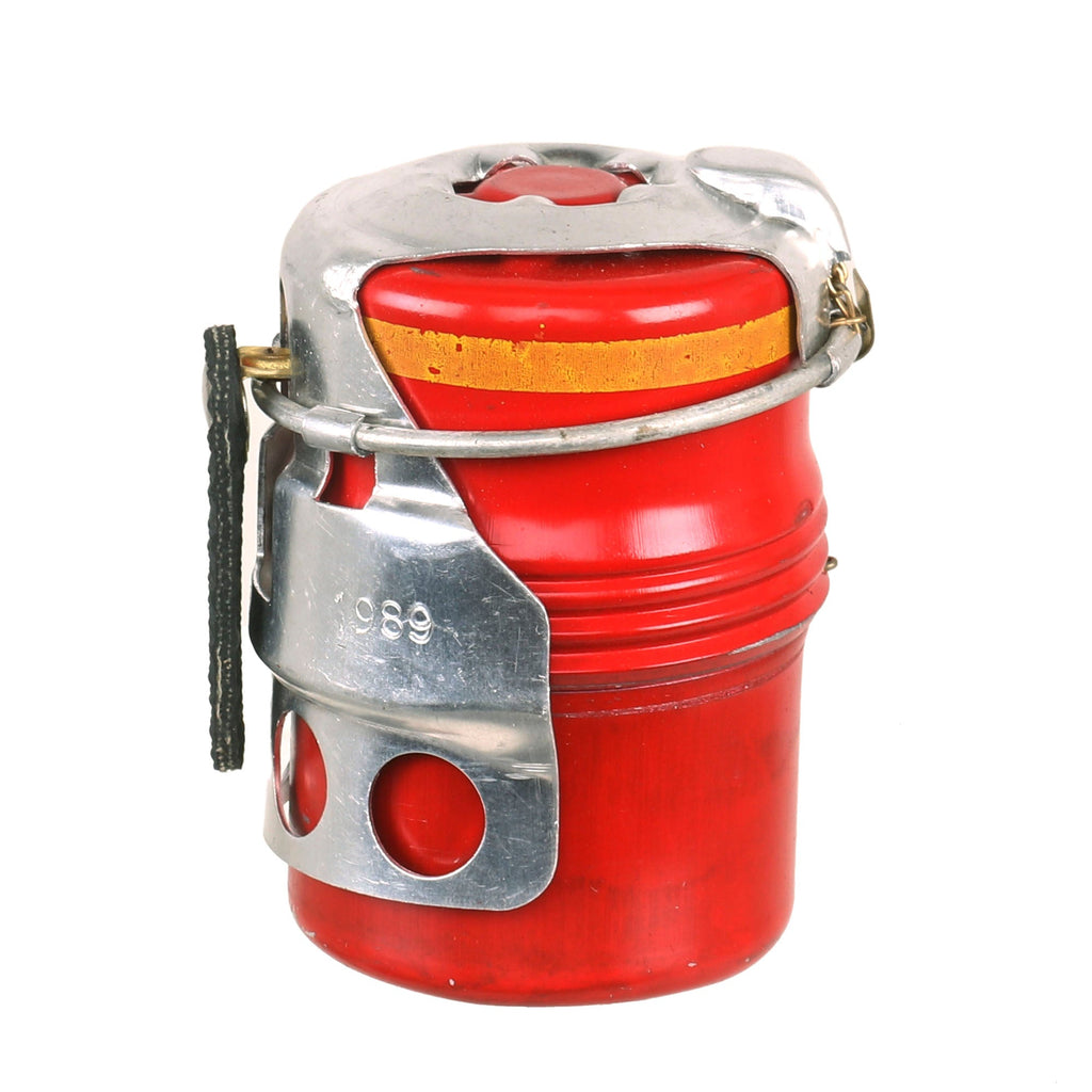 Original Italian WWII Model 35 Red Devil Grenade by Societa Romana - Bomba a Mano Mod. 35 - Dated 1989 Last Year of Production Original Items