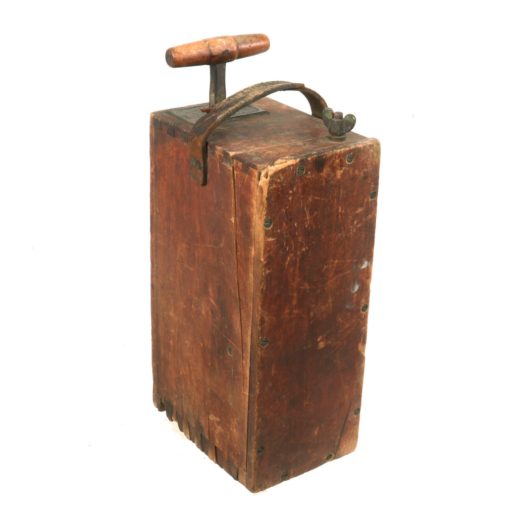 Original U.S. Late 19th Century Dynamite Blasting Machine Aetna Powder Company Original Items