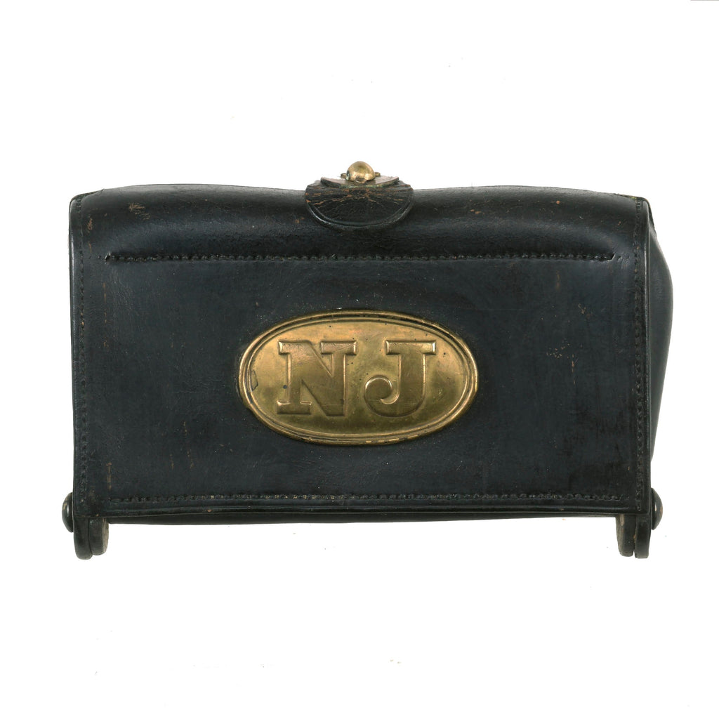 Original U.S. Indian Wars M1874 .45/70 McKeever Cartridge Box with New Jersey Plate & Maker’s Plates - Springfield Trapdoor Rifle Original Items