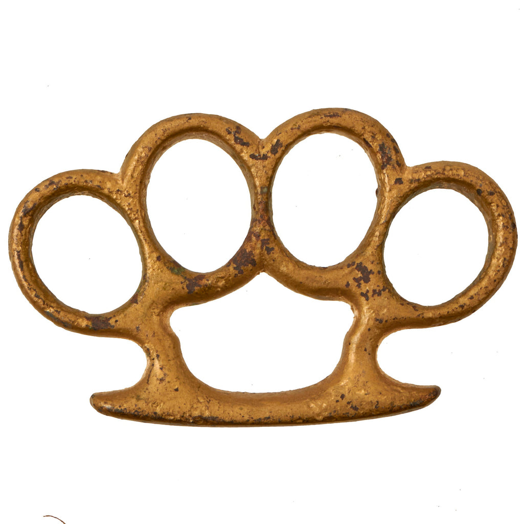 Original U.S. WWII Custom Made Cast Iron Knuckle Dusters Original Items