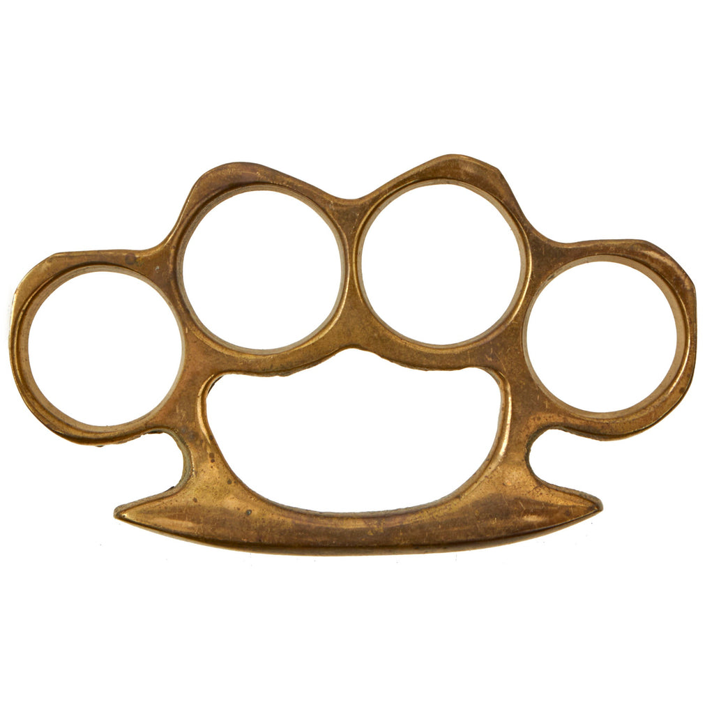 Original U.S. WWII Custom Made Cast Brass Knuckle Dusters Original Items