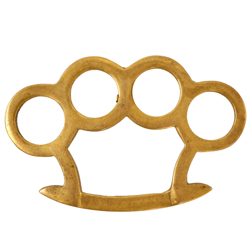 Original U.S. WWII Custom Made Cast Brass Knuckle Dusters Original Items