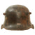Original Imperial German WWI Single Decal Transitional M18 “Ear Cut Out” Helmet with Liner & Broken Chinstrap - Marked ET 64 Original Items