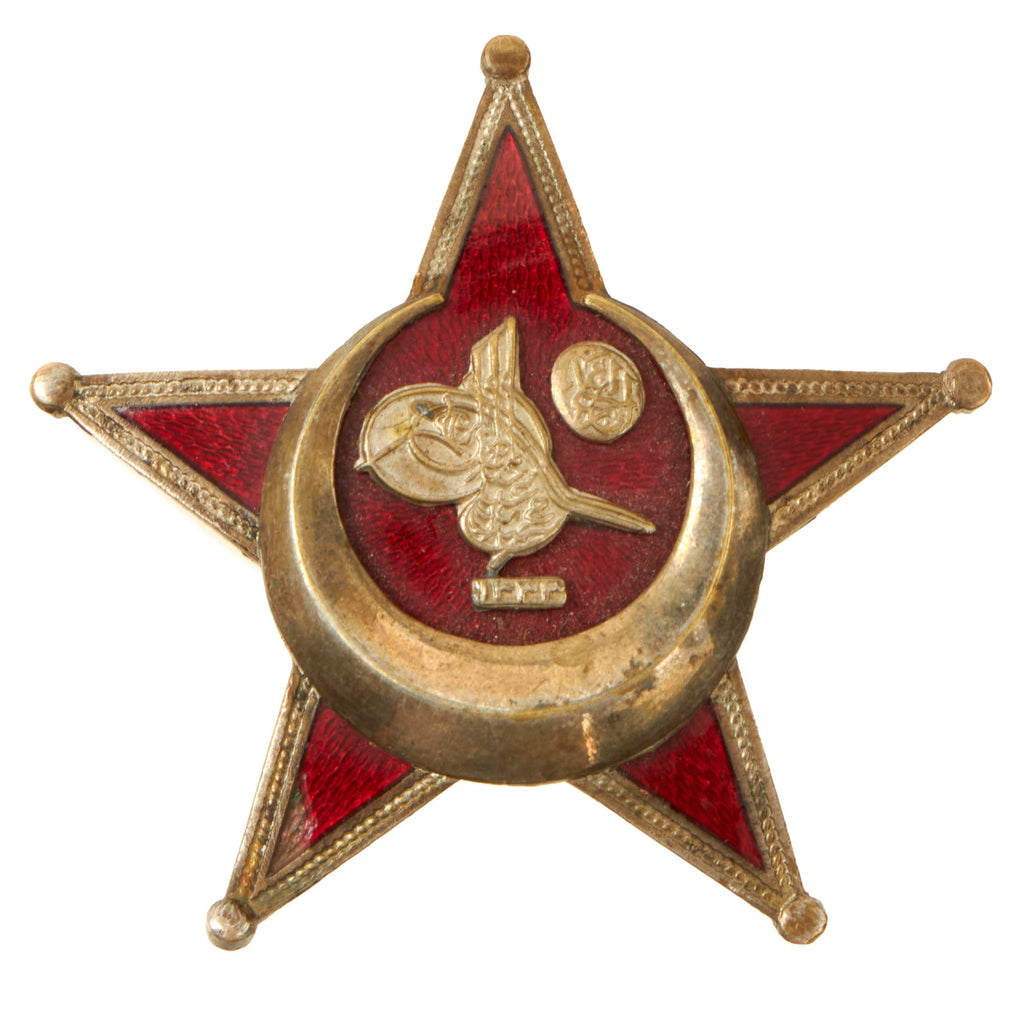 Original Turkish WWI Gallipoli Star Ottoman War Medal by B.B.&.Co - “Iron Crescent” Original Items