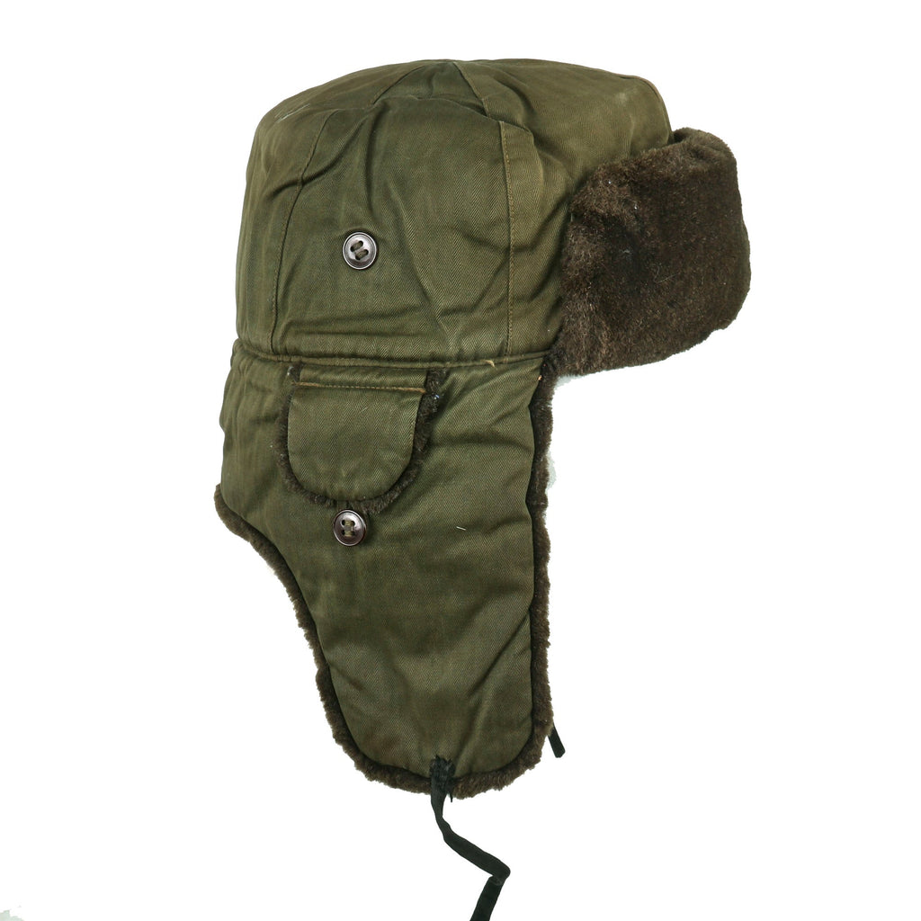 Original U.S. Korean War Chinese People’s Army Winter Ushanka - USGI Bringback Original Items
