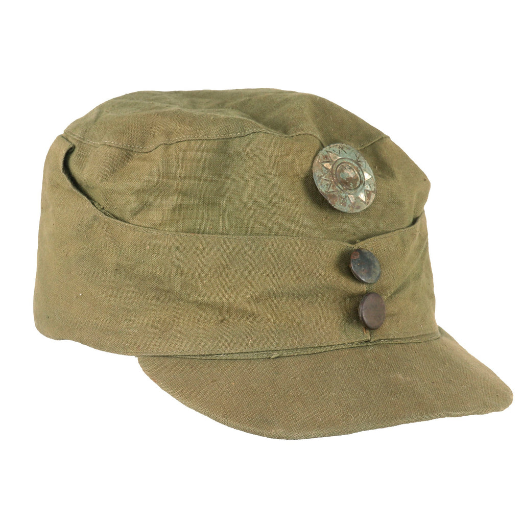 Original WWII Chinese National Revolutionary Army KMT Field Cap with Insignia - Kuomintang Original Items