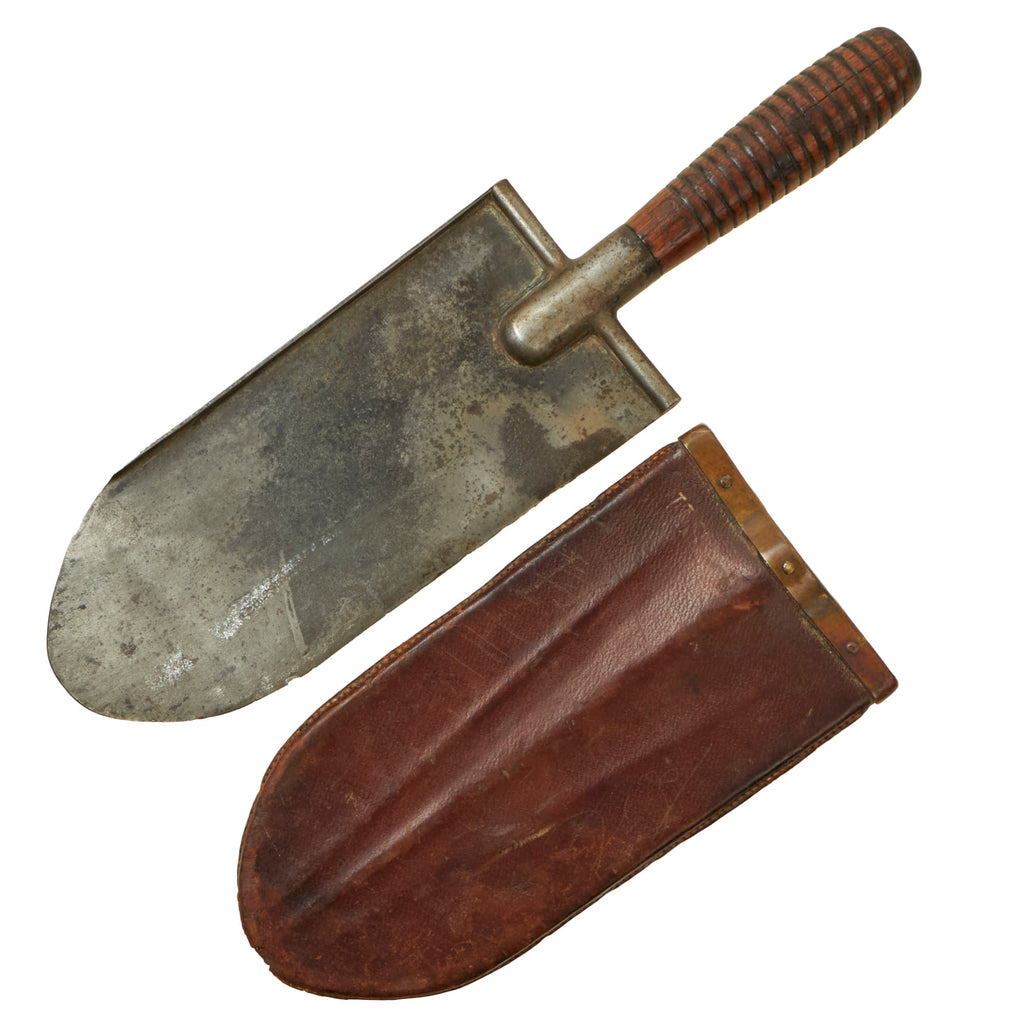 Original U.S. Indian Wars Era Model 1873 Entrenching Tool Knife with U.S. Marked Leather Scabbard Original Items
