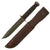 Original U.S. WWII US NAVY PAL RH-37 Fighting Knife with Red Spacers & USN Marked Leather Sheath Original Items