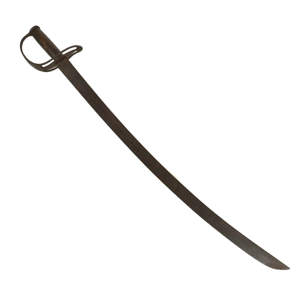 Original American Revolutionary War Rappahannock Forge Style Dragoon Saber with Original Wooden Handle Original Items
