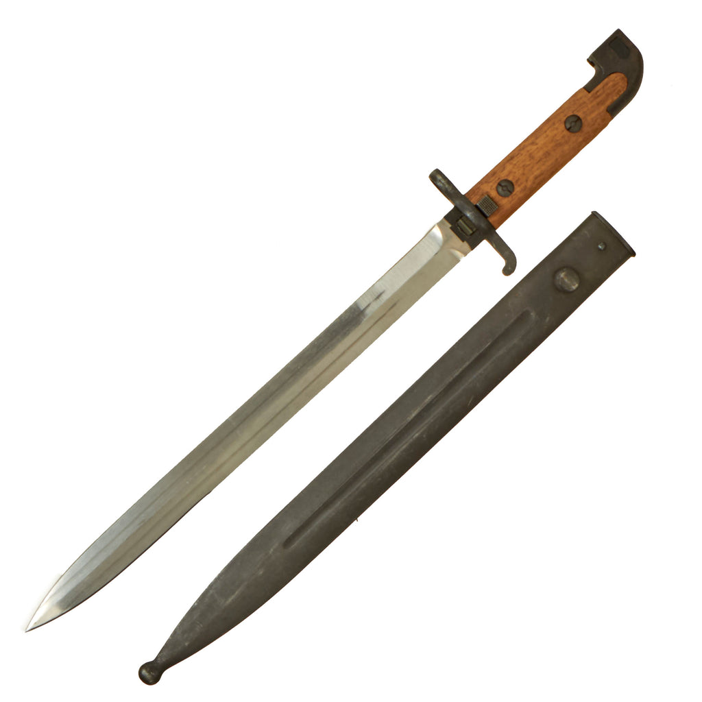 Original Swedish M1914 Bayonet By Eskilstuna For M1894/14 6.5mm Mauser Carbines and M1945 Carl Gustav SMG Original Items