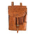 Original German WWII U.S.G.I. Captured Officer M35 Brown Leather Dispatch Map Case Original Items