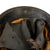 Original German WWII M34 Square Dip Double Decal Fire Protection Police Helmet with Comb and Rare Leather Neck Shield - Feuerwehr Original Items