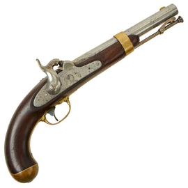 Original Rare U.S. Civil War Confederate M-1842 Percussion Cavalry Pistol by Palmetto Armory dated 1850 - One of 2,000 Made