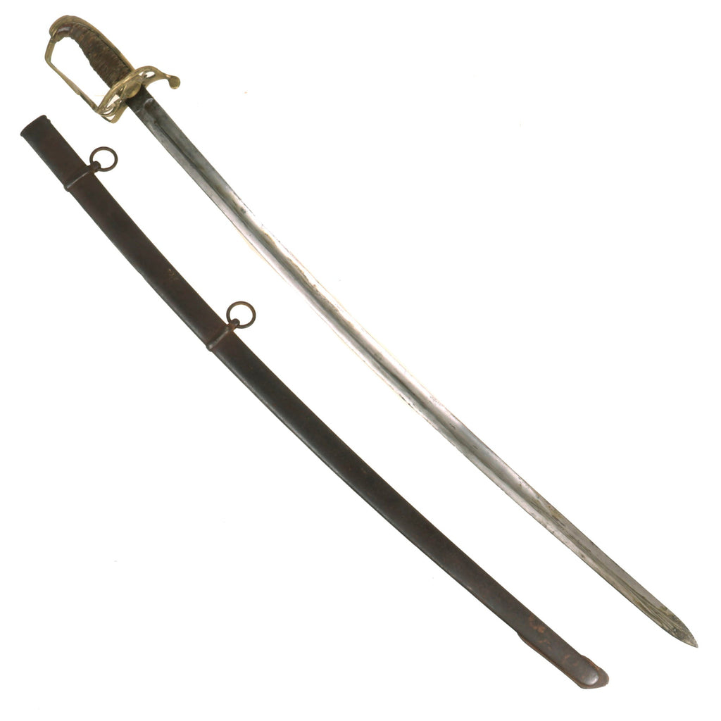 Original Ottoman Crimean War Period Turkish Officer’s Sword with Crescent Moon Symbol on Hilt Original Items