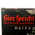 Original German WWII Enameled Steel "Sign der NSDAP" 25 ¼" x 30 ⅝" Public Announcement Board - Emailleschild Original Items