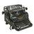 Original German WWII Rare SS Model 8 Typewriter by Olympia Büromaschinenwerke AG. Serial 365962 - Circa 1940 Original Items