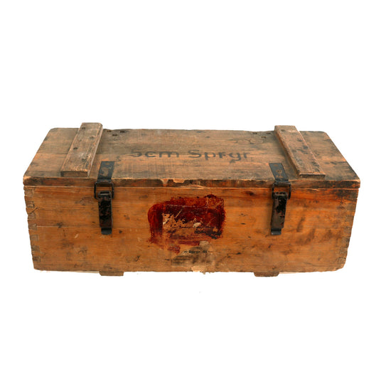 Original German WWII 5cm Sprgr. 41 L'spur. High Explosive 30 Round Ammunition Crate with Markings Original Items