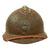 Original French WWII M1926 Adrian Helmet with Chinstrap - Complete - Olive Green Original Items