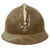 Original French WWII M1926 Adrian Helmet with Chinstrap - Complete - Olive Green Original Items