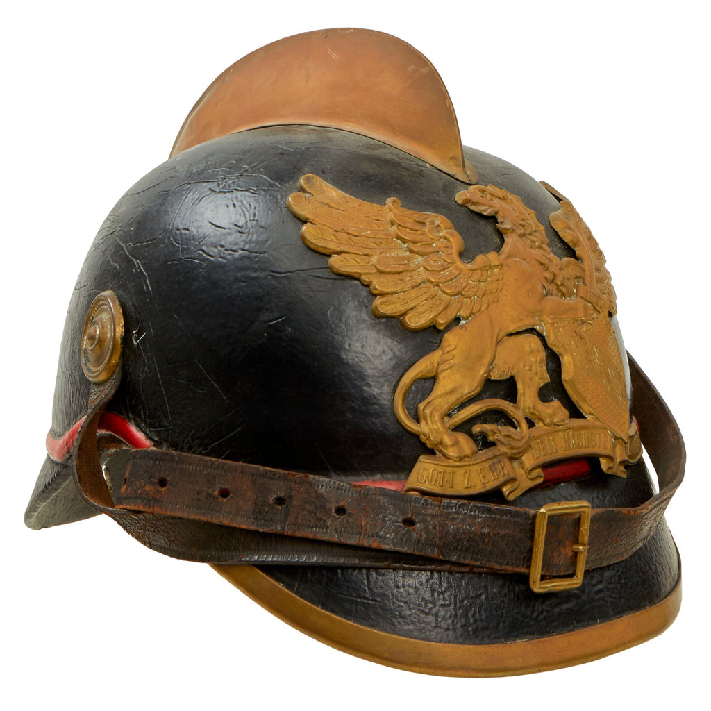 Original Imperial German WWI Grand Duchy of Baden Fire Brigade Leather – International Military Antiques