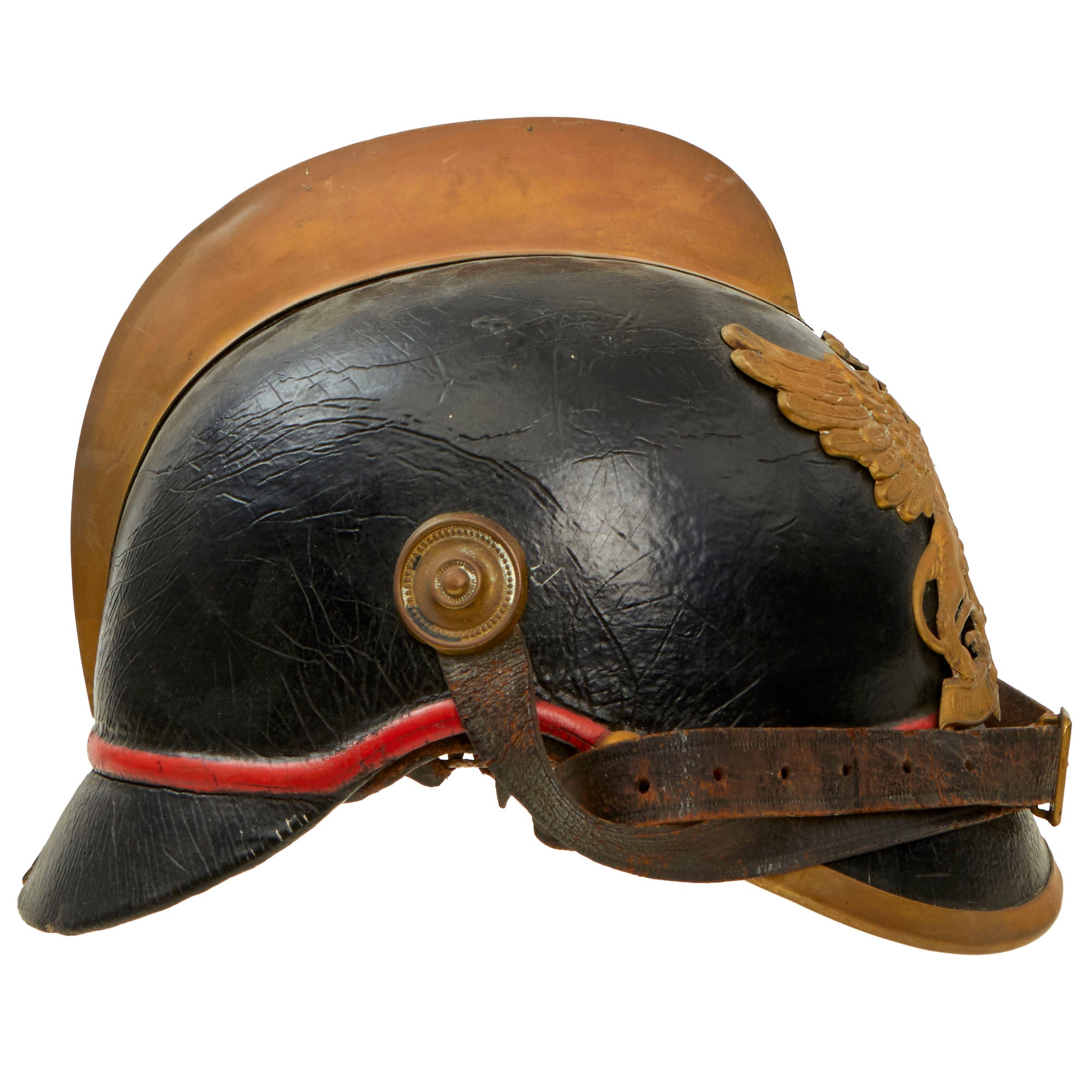 Original Imperial German WWI Grand Duchy of Baden Fire Brigade Leather – International Military Antiques