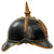 Original Pre WWI Era Austrian Gendarmerie Officer’s Pickelhaube With FJI (Franz Joseph I) Front Plate Original Items