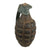 Original U.S. Pre-WWII Inert Early MkII Pineapple Fragmentation Grenade With WWII Era M200A1 Smoke Grenade Fuze Configured To M10 Series Fragmentation Fuse Original Items
